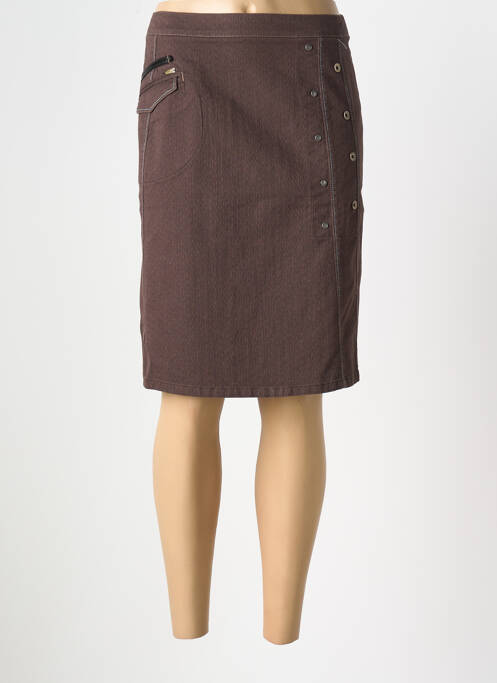 Fustă midi maro LUCCHINI femeie