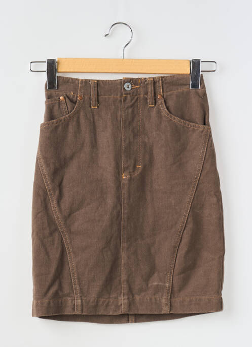 Fustă scurtă maro SETRAK femeie