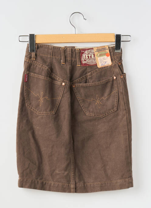 Fustă scurtă maro SETRAK femeie