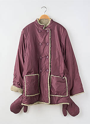 Geacă matlasată violet PETIT BATEAU fată