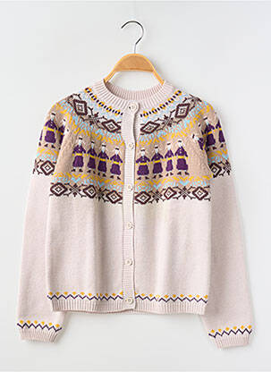 Vestă cu mâneci lungi guler rotund bej PETIT BATEAU băiat