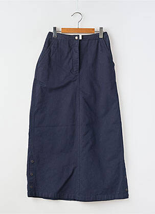 Fustă lungă buzunare albastru PETIT BATEAU fată