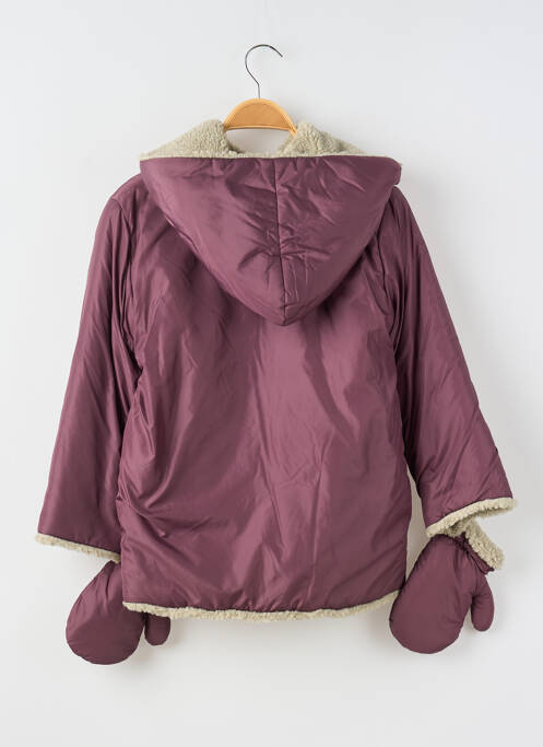 Geacă matlasată violet PETIT BATEAU fată