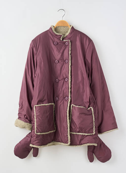 Geacă matlasată violet PETIT BATEAU fată