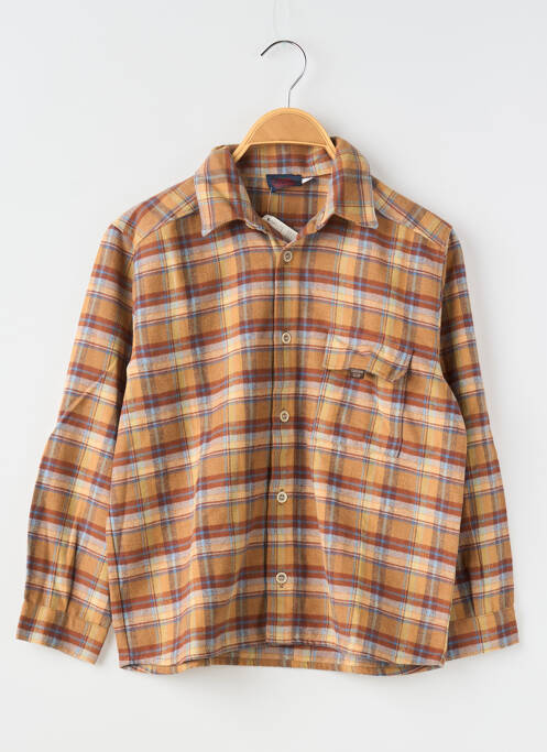 Cămașă cu mâneci lungi maro COUDEMAIL băiat