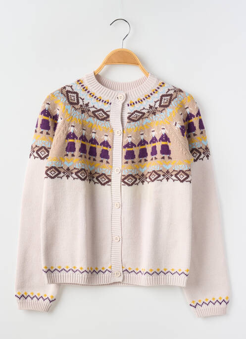 Vestă cu mâneci lungi bej PETIT BATEAU băiat