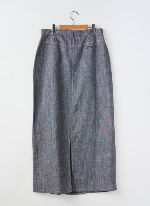 Fustă lungă croială dreaptă albastru COUDEMAIL femme