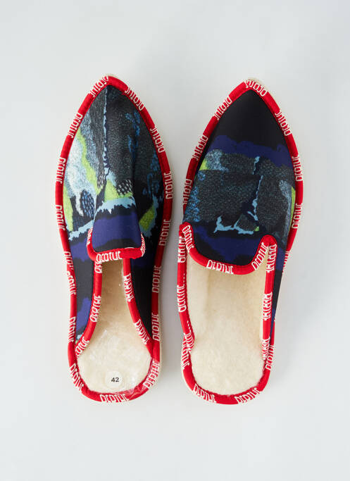 Papuci/Pantofi de casă roșu BERTHE AUX GRANDS PIEDS bărbat