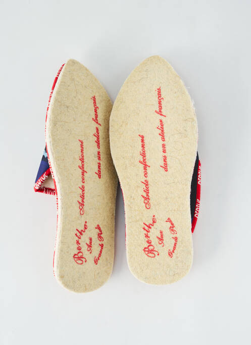 Papuci/Pantofi de casă roșu BERTHE AUX GRANDS PIEDS bărbat