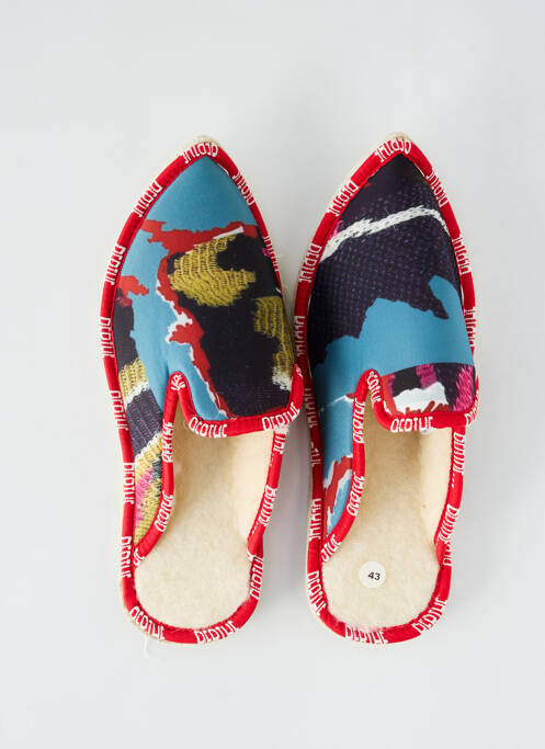 Papuci/Pantofi de casă roșu BERTHE AUX GRANDS PIEDS bărbat