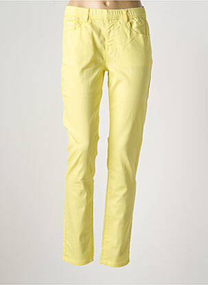 Pantalon slim galben S.QUISE femeie