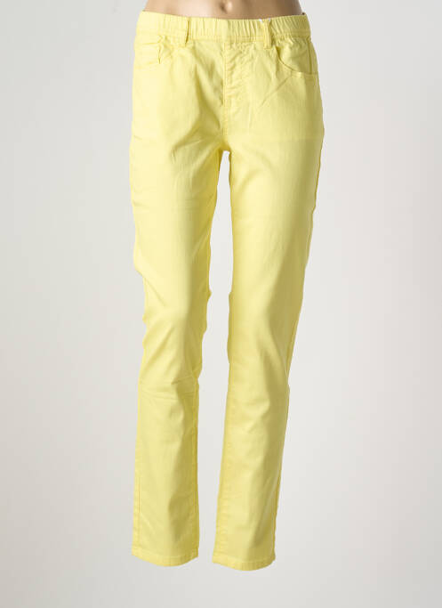 Pantalon slim galben S.QUISE femeie