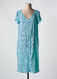 Rochie midi croială fluidă mâneci scurte albastru AGATHE & LOUISE femeie