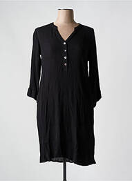 Rochie midi mâneci lungi mâneci lungi negru AGATHE & LOUISE femme