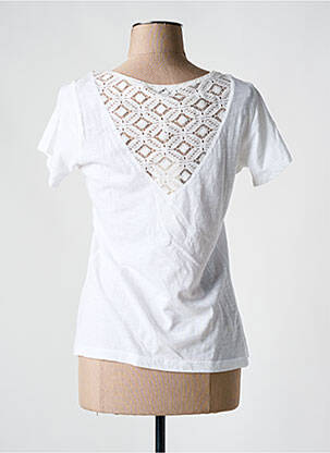 Tricou guler în v mâneci scurte alb AGATHE & LOUISE femeie