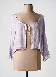 Vestă cu mâneci lungi mâneci 3/4 violet L'ATELIER D'ANNA femeie