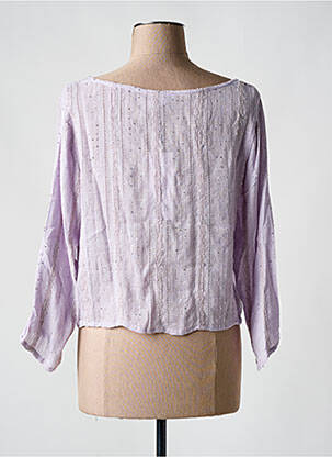 Vestă cu mâneci lungi mâneci 3/4 violet L'ATELIER D'ANNA femeie