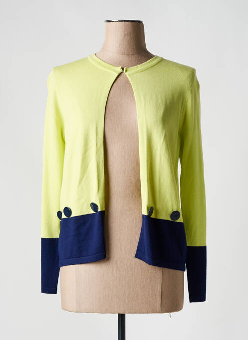 Vestă cu mâneci lungi verde MARBLE femeie