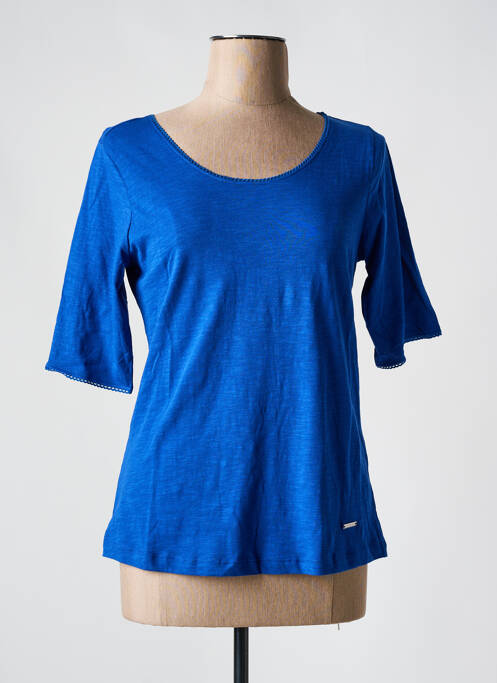 Tricou mâneci trei sferturi mâneci scurte albastru AGATHE & LOUISE femme