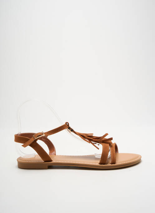 Sandale/Pantofi decupați maro SIXTH SENS femeie