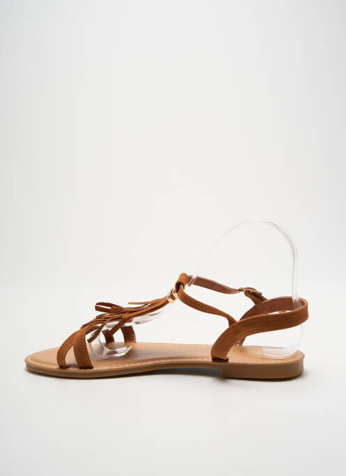 Sandale/Pantofi decupați maro SIXTH SENS femeie