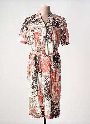 Rochie midi portocaliu IMPULSION femeie