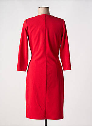 Rochie midi mâneci 3/4 mâneci 3/4 roșu GREGORY PAT femeie
