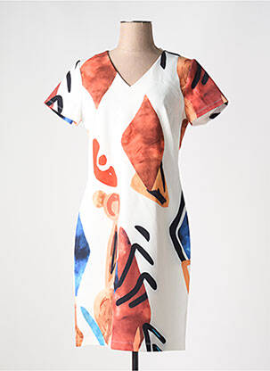 Rochie midi alb GUY DUBOUIS femeie