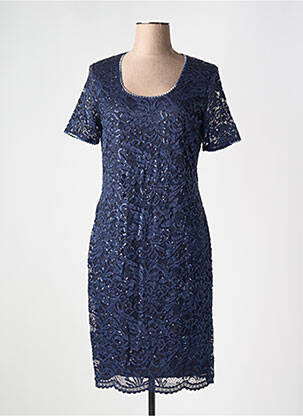 Rochie midi mâneci scurte mâneci scurte albastru GREGORY PAT femeie