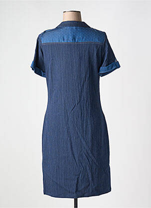 Rochie midi mâneci scurte mâneci scurte albastru GUY DUBOUIS femeie