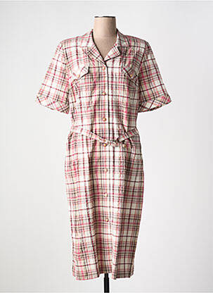 Rochie midi roz FRANCE RIVOIRE femeie