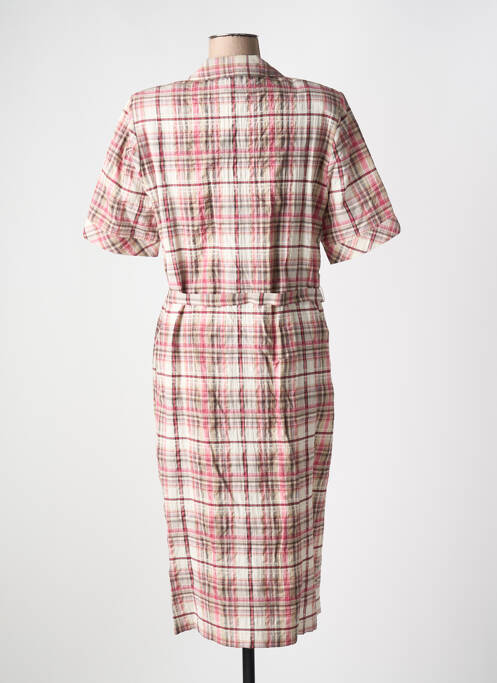 Rochie midi roz FRANCE RIVOIRE femeie