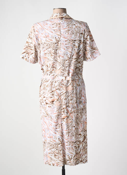 Rochie midi bej FRANCE RIVOIRE femeie