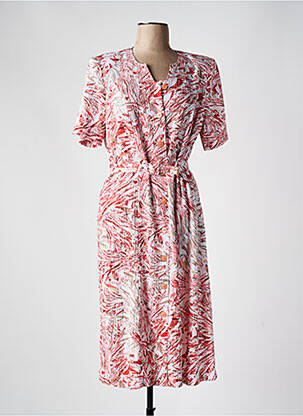 Rochie midi roșu FRANCE RIVOIRE femeie