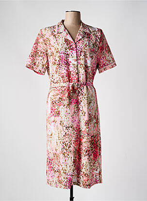 Rochie midi roz GUY DUBOUIS femeie