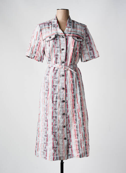 Rochie midi gri FRANCE RIVOIRE femeie