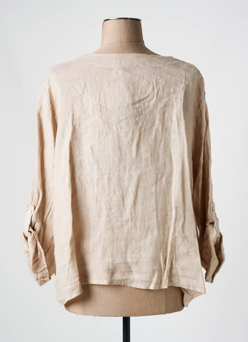 Jachete casual bej COULEURS DU TEMPS femeie