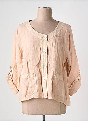 Jachete casual guler rotund bej COULEURS DU TEMPS femeie