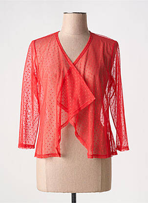 Vestă cu mâneci lungi roșu FRANCE RIVOIRE femeie