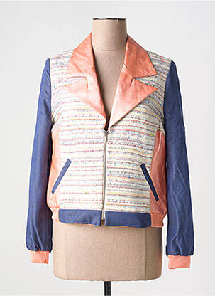 Jachete casual guler tip costum albastru MERI & ESCA femeie
