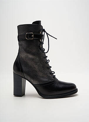 Botine/ghete material neted toc de 7 la 9 cm argintiu AMARU femeie