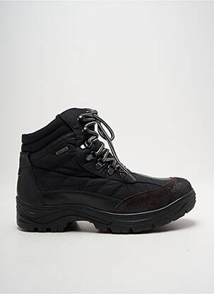 Botine/ghete material neted vârf rotund negru ROMIKA bărbat