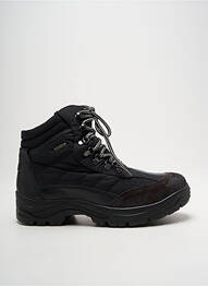 Botine/ghete material neted vârf rotund negru ROMIKA bărbat