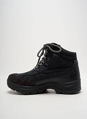 Botine/ghete material neted vârf rotund negru ROMIKA bărbat