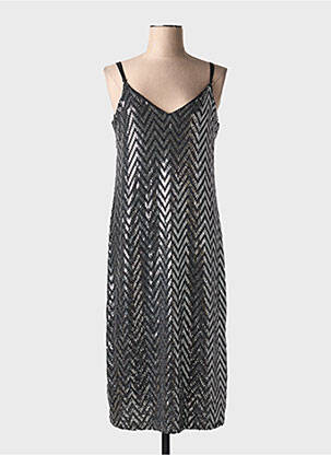 Rochie midi negru REVD'ELLE femeie
