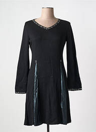 Rochie midi mâneci lungi mâneci lungi negru LO! LES FILLES femme