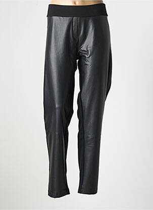 Pantalon slim talie elastică mărime normală negru DOLCEZZA femeie