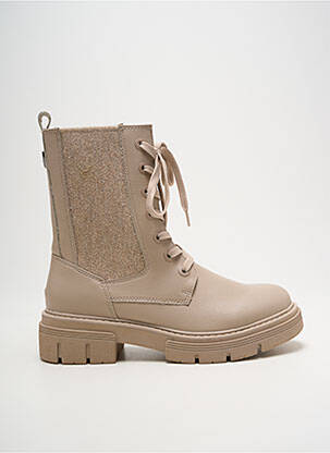 Botine/ghete material neted toc de 4 la 6 cm bej MARCO TOZZI femeie