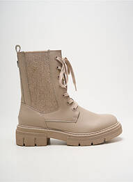 Botine/ghete material neted toc de 4 la 6 cm bej MARCO TOZZI femme