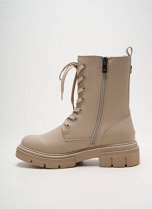 Botine/ghete material neted toc de 4 la 6 cm bej MARCO TOZZI femeie